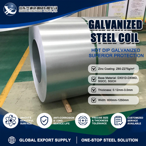 Bobina de Acero Galvanizado SS400 DX52D con Capa de Protección Z40 G/sqm 0.80mm 1219mm JIS G3302 ID 610mm con Excelente Resistencia a la Corrosión - Product Image 1