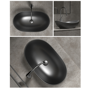 Lavabo Moderno in Ceramica da Appoggio Artistico per <span class=keywords><strong>Bagno</strong></span> di Hotel - Product Image 3
