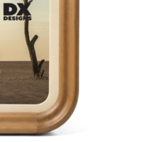 DX DESIGNS Bingkai Foto Kayu Solid Persegi Panjang Bulat 4x6 5x7 8x10 Inci Bingkai Gambar Kayu Rustic untuk Meja dan Dinding Dekorasi Rumah