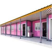 Panneau sandwich moderne 20ft 30ft 40ft, démontable, préfabriqué, entièrement meublé, étanche, maison conteneur en kit, salle de classe scolaire