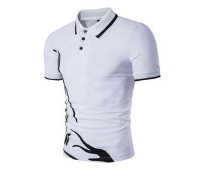 T-shirt polos 100% coton unisexe, logo personnalisé pour le travail, 100% - Product Image 2