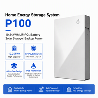 Système de stockage d'énergie domestique RNTEC 10 kWh au phosphate de fer et de lithium, protection IP66, onduleur hybride 5 kW, alimentation de secours hors réseau