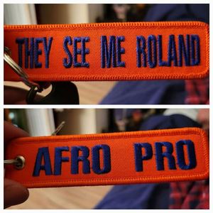 LCC1336 Promotional Gift Fabric Keychain with <b>Key</b> Ring Embroidered Double-sided <b>Key</b> <b>Chain</b> Customized Embroidery Keychain - Product Image 4