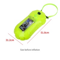Fabrication en gros nouveau style logo personnalisé flotteur de sécurité sac de séchage par air flotteur de remorquage natation flottaison gonflable bouée de natation