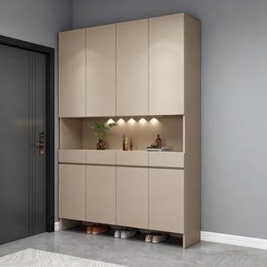 Armoire à chaussures en bois massif sur mesure pour la maison <span class=keywords><strong>avec</strong></span> <span class=keywords><strong>banc</strong></span> intégré <span class=keywords><strong>et</strong></span> <span class=keywords><strong>porte</strong></span>-<span class=keywords><strong>manteau</strong></span> placé dans le hall <span class=keywords><strong>d</strong></span>'<span class=keywords><strong>entrée</strong></span> ou le foyer - Product Image 5