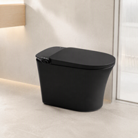 WC intelligent en céramique avec couvercle électrique à ouverture automatique, télécommande, siège chauffant, drainage en S - Toilettes modernes aux fonctionnalités innovantes