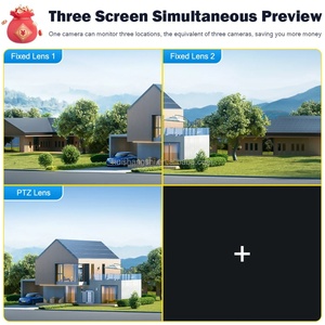 Yoosee Outdoor Three Lens Network 12MP PTZ Security Cameras 360 Ai <b>Motion</b> Detection PTZ Home WiFi IP Surveillance Bullet <b>Camera</b> - Product Image 2