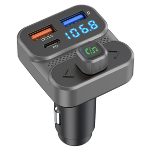 Kit voiture portable sans fil bon marché pour <span class=keywords><strong>Bluetooth</strong></span> lecteur MP3 <span class=keywords><strong>transmetteur</strong></span> <span class=keywords><strong>FM</strong></span> voiture charge rapide 2 ports USB APE PC - Product Image 1