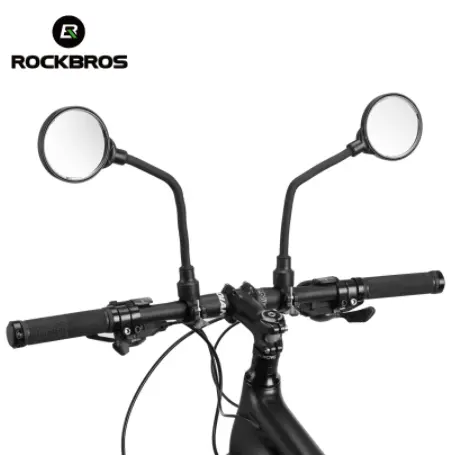 ROCKBROS Bicycle Mirror 360 Adjustable HD Acrylic Minute Surface Electric Moto Moped Rearview Cycling Mirror Bike Accessories