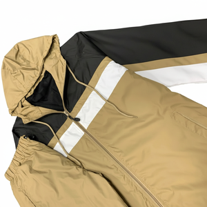 Ensemble coupe-vent personnalisé, écologique, léger, en polyester, à capuche, coupe-vent, ensemble de survêtement streetwear, vêtements de sport pour hommes - Product Image 1