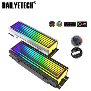 Pendingin Heatsink SSD <span class=keywords><strong>M</strong></span>.<span class=keywords><strong>2</strong></span> 5V 3Pin ARGB Pendingin Heatsink SSD <span class=keywords><strong>M</strong></span>.<span class=keywords><strong>2</strong></span> 2280 Radiator Hard Disk Solid State - Product Image 3