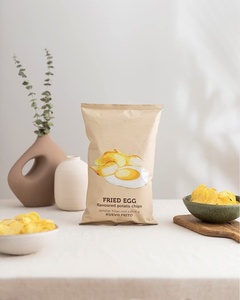 Wholesale Custom Printing Aluminum Foil Food Grade Plastic Packaging Bags Potato Chips Candies Banana <b>Slices</b> Back Sealing Bags - Product Image 2