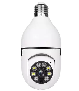 Telecamera di sorveglianza a lampadina da 2mp A6 visione notturna telecamera WIFI Wireless con localizzazione automatica telecamera di sorveglianza IP di sicurezza intelligente A6