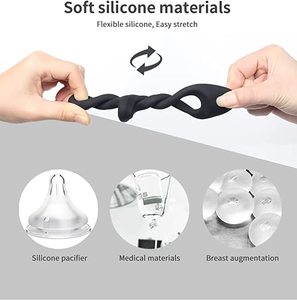 Produttore e grossista anello del cazzo in Silicone pene anello clitorideo stimolatore coppie potenziatore con massaggio per l'uomo - Product Image 5