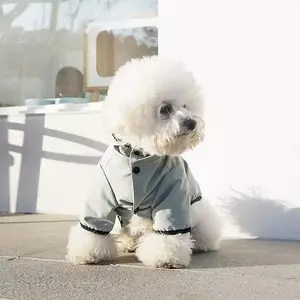 North Face Design prodotti per cani impermeabile per cani giacca antivento tasca riflettente cappotto antipioggia per cane con porta di traino nascosta