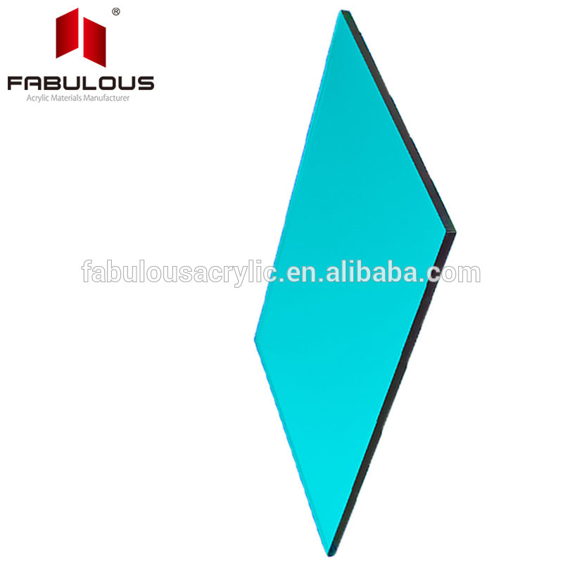 publicité adaptée aux besoins du client par bleu piscine acrylique miroir Feuille acrylique a mené le support léger