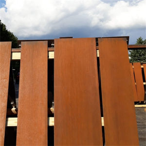 Rusty Carbon Steel Eco-Friendly Durable Fence <b>Panels</b> Modern Residential Yard Privacy Solution <b>for</b> Exterior <b>Walls</b> Garden - Product Image 2
