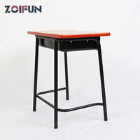 Bureaux individuels universitaires pour étudiants, table d'examen, bureau d'enseignant pour écoles et salles de classe, mobilier scolaire