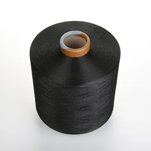 DTY 300D/96F HIM High Intermingle Polyester Dope Dyed Black Filament Yarn