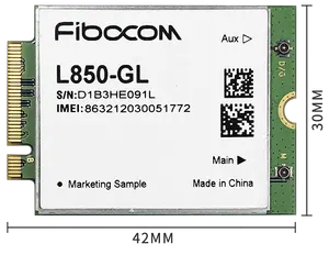 L850-GL Fibocom Mô Đun LTE & WCDMA Đa Chế Độ Cung Cấp Kết Nối LTE Tốc Độ Cao Cho Nhà Thông Minh Trò Chơi Điện Toán Đám Mây