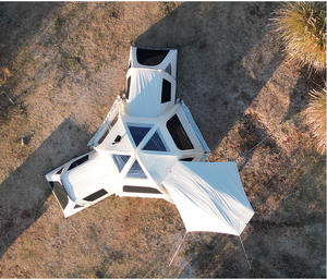 Tente cloche imperméable occultante |   13.7 ㎡   Grande tente de glamping familiale avec trou pour cheminée et TPU |   Tente de camping pour hayon de SUV 4 saisons - Product Image 5