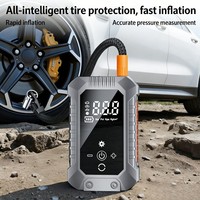 Nouveau compresseur d'air portable pour voiture 12V ABS, batterie 3600mAh, jauge de pression numérique, arrêt automatique, moniteur de pression des pneus