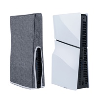 Housse de protection en silicone anti-poussière pour console de jeu PS5 SLIM, housse de protection anti-poussière pour consoles à disque édition numérique Slim