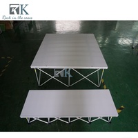 Plateforme de scène portable rétractable en aluminium de haute qualité, scène mobile pliable en aluminium pour événements en plein air