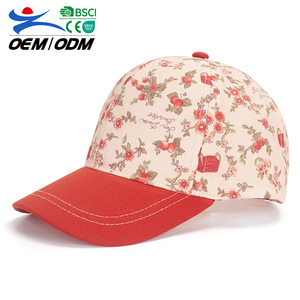 หมวกเบสบอลเด็กผู้หญิงสีแดงลายผลไม้ 6 แผ่นติดสติ๊กเกอร์เวทมนตร์ ผ้าฝ้าย 100% ได้รับการรับรองมาตรฐาน BSCI สำหรับฤดูใบไม้ผลิและฤดูร้อน - Product Image 1