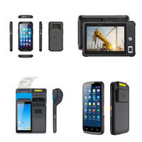 OEM 10M-20M PDA robusto de mano 5.99 pulgadas con escáner de códigos de barras 1D y 2D terminal móvil de datos Android RFID PDAS