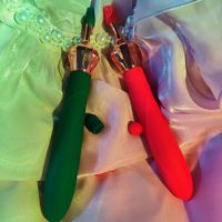 Dames Tweekoppige Multi-Frequentie Clitoris Vibrator Massager Multi-Frequentie Vibratie Pen Seksspeeltjes