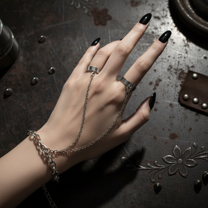 Vendita calda di tendenza gioielli Vintage Punk apertura regolabile ragazze anelli aperti fiore croce Design-disponibile all'ingrosso - Product Image 3