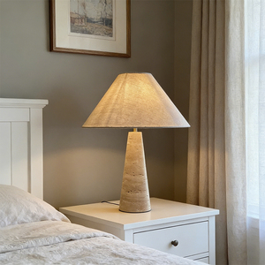 โคมไฟตั้งโต๊ะหินอ่อนสีเหลืองสำหรับตกแต่งบ้านสไตล์โมเดิร์น - Product Image 1
