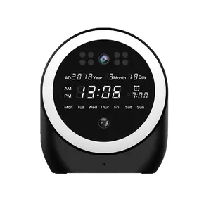 图雅应用WIFI 2.4G蓝牙扬声器锂电池USB充电闹钟卧室智能摄像头监控