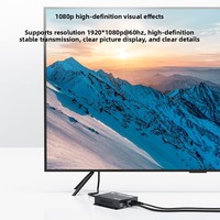 Extensor HDMI KVM de 40 m sobre Cable de Red Ethernet Cat6, Extensor Divisor HDMI PoE 1080P