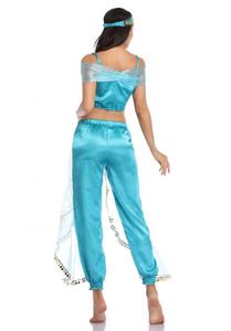 <span class=keywords><strong>Costume</strong></span> de princesse Jasmine sexy pour femme, pantalon Aladdin, <span class=keywords><strong>costume</strong></span> de danseuse orientale adulte, cosplay de princesse Jasmine - Product Image 4