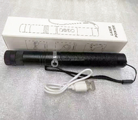 Pointeur laser vert 520 nm rechargeable par USB-C, multi-lentilles, haute visibilité en plein jour, utilisation en extérieur