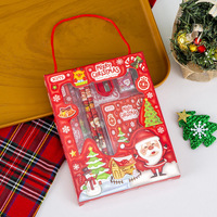 Material Escolar al por Mayor, Juego de Papelería Navideña Sanrio, Caja de Lápices para Niños, Materiales de Papel y Madera, Caja de Regalo de Material Escolar