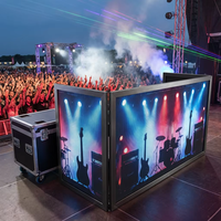 Cabina de DJ LED Plegable con Instalación en 1 Minuto, Fachada Móvil para DJ P3.91, Resistente al Agua IP65, Garantía de 5 Años para Alquiler de Eventos