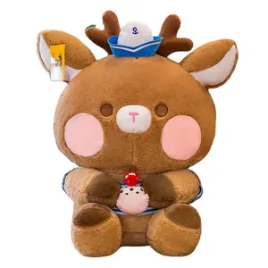 AIFEI TOY 인터넷 유명인의 새로운 허니 키스 시리즈 인형 허니 키스 작은 사슴 봉제 장난감 어린이 인형 도매
