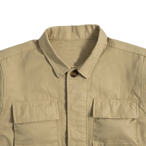 Chaqueta de Trabajo Acolchada Vintage Personalizada, 100% Algodón Satinado, Estilo Desgastado, Ropa de Trabajo de Invierno, Cuello Alto, Cierre de Cremallera, Informal, de Lona - Product Image 3