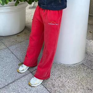 กางเกงวอร์มทรงตรงผ้าหนาแบบวินเทจสำหรับผู้ชาย คุณภาพสูง - Product Image 2