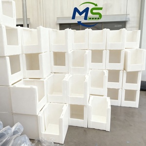 Custom Color PP Corrugated Hollow Plastic <strong>Storage</strong> <strong>Boxes</strong>, Stackable Warehouse Picking <strong>Bins</strong> For Apparel And Shoes <strong>Storage</strong> - Product Image 2