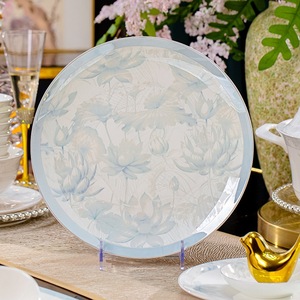 Juego de Platos y Tazones de Porcelana con Diseño Floral Happy Family de Jingdezhen, Vajilla de Lujo para el Hogar, Palillos para Bodas - Product Image 4
