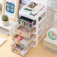 Mini bureau stockage organisateur tiroirs 5 couches bijoux conteneur boîte bijoux cosmétiques papeterie Mini stockage organisateur armoire