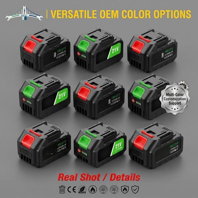 18 V to 21 V Lithium Ion Battery Pack with Big PCB Board and Smart IC and 3C or 5C High Power Cells for Cordless Power Tool Kits