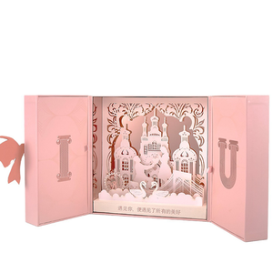 กล่องของขวัญรูปโบว์คู่ ดอกไม้ประดิษฐ์ ปรับแต่งได้ รูปทรงสี่เหลี่ยมเรียบง่าย สำหรับวันวาเลนไทน์ ขอแต่งงาน สารภาพรัก ของขวัญลิปสติก - Product Image 5