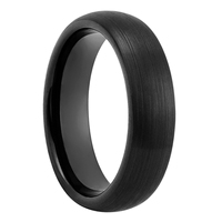 Bagues de couple en tungstène noir 2mm 4mm 6mm 8mm