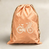Sac de sport promotionnel personnalisé avec logo, en non-tissé, à cordon, recyclable, motif dessin animé, marque WJ, pour enfants, petit format