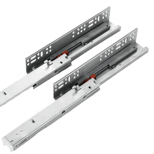 Quincaillerie de mobilier pour tiroir télescopique en métal Undermount système de glissière de tiroir à fermeture douce salle à manger chambre à coucher extérieur - Product Image 2